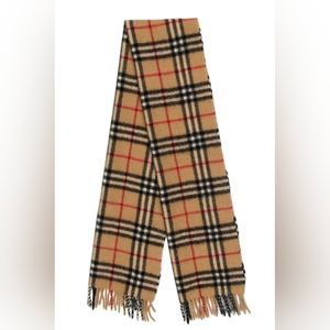 AUTHENTIC/BURBERRY/VINTAGE/SCARF MINI CLASSIC CHECK/ 100% CASHMERE